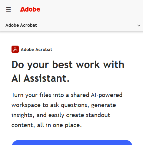 Acrobat AI Assistant