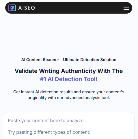 AISEO AI Content Detector
