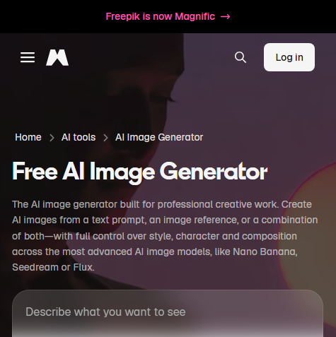 Freepik AI Image Generator