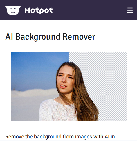 Hotpot AI Background Remover